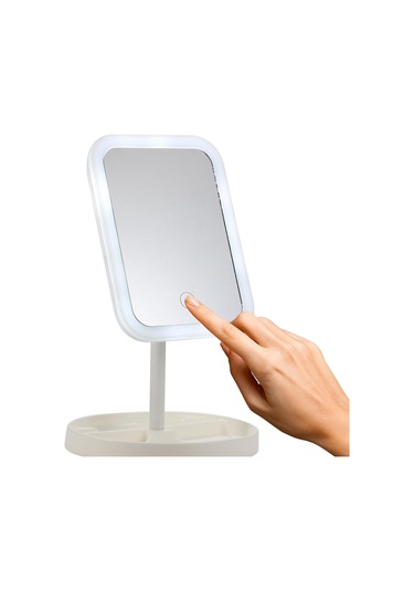 Polosmart Pbs517 Şarjlı Led Işıklı Makyaj Aynası Beyaz Beyaz