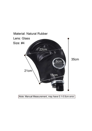 Trendooze Yeni 64 Tipi Siyah Gaz Tam Maske, Kolay Boyama