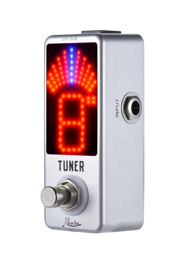 Mini Kromatik Tuner Pedal Etkisi Led Ekranlı Gitar Bas İçin Gerçek Bypass
