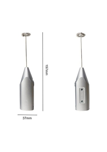 Yasammerkezi Gri Stil Içecekler Süt Kahve Köpürtücü Köpürtücü Çırpma Mikser Karıştırıcı Elektrikli Mini Ahşap