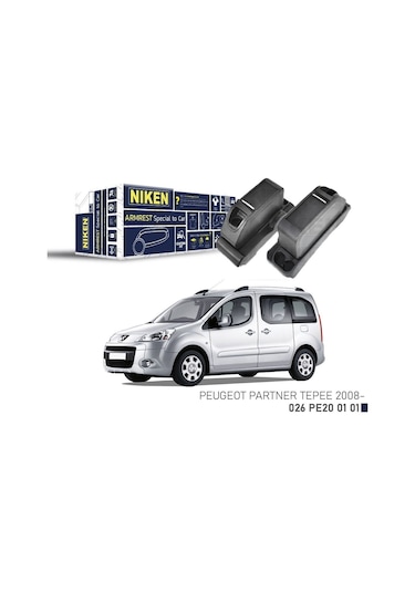 Niken Peugeot Partner Tepee 2008 Ve Sonrası Araca Özel Kol Dayama Siyah - Ekolmaks