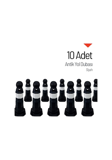 10'lu Antik Yol Dubası Seti Siyah-3641