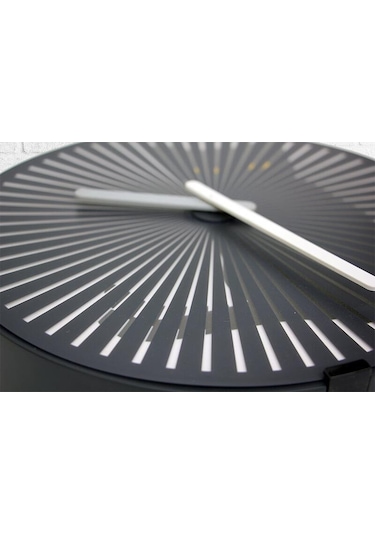 Saat Hareketli Kedi Sesli Duvar Saati Kedili Dekoratif Hediyelik Siyah