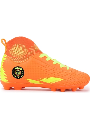 Kiko Kids 142 Fkp Boğazlı Krampon Çim Saha Erkek Çocuk Futbol Ayakkabı Turuncu - Sarı Sarı - Turuncu