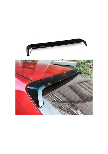 Toyota Corolla Uyumlu 2019 - 2021 Cam Üstü Spoiler - Piyano Black
