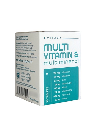 Vitavy Multivitamin & Multimineral 30 Tablet