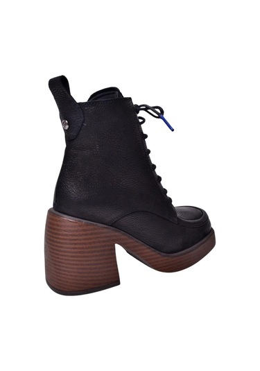 Mammamia D24kb-4615 Platform Topuklu Kadın Deri Bot Siyah Nubuk Siyah Mammamia D24kb-4615 Platform Topuklu Kadın Deri Bot Siyah Nubuk Siyah