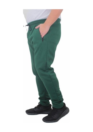 Starbattal Büyük Beden Fermuarlı Eşofman Altı 3Ip 11517 Neftı-Neftı