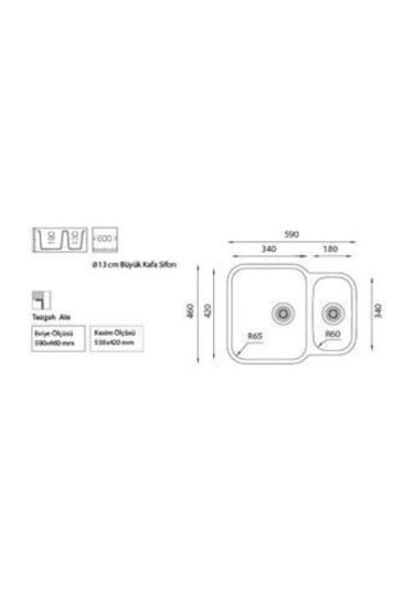 Ukinox Zeta 350 Eco Tezgahaltı Paslanmaz Çelik Eviye