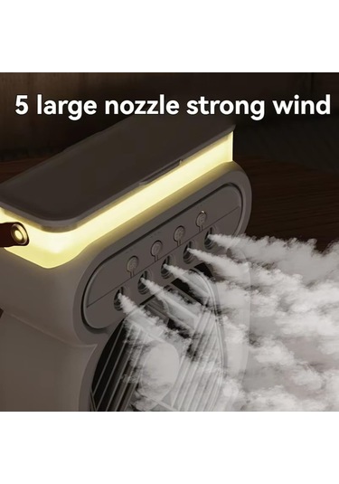 Ambition Household Small Air Cooler Led Night Light Portable