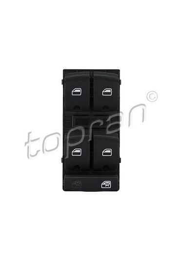 TOPRAN 114754001 Cam Açma Kapama Ve Emniyet Kilit Anahtarı Surucu Tarafı Dörtlü (Audi : A3 04- 13 A6 05- 11 Q7 07-