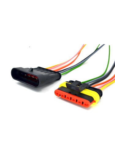 Süper Seal Elektrik Soketi 1 Takım 6 Pin 6 Kablolu Su Geçirmez Konnektör