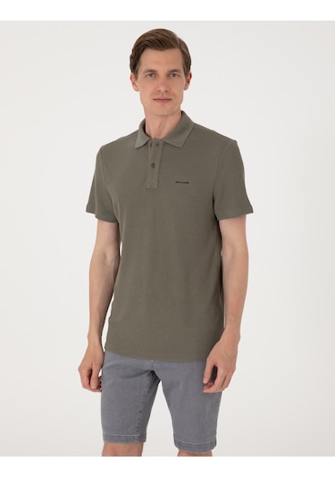 Pierre Cardin Erkek Haki Tişört 50309946-vr027 Haki