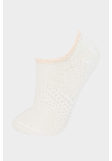 Defacto Kadın 3lü Pamuklu Sneaker Çorap E2090axnswt1 Beyaz
