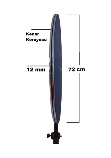 Tripod Ayaklı Dart Arkalık Stand Seti Lacivert Kaplama
