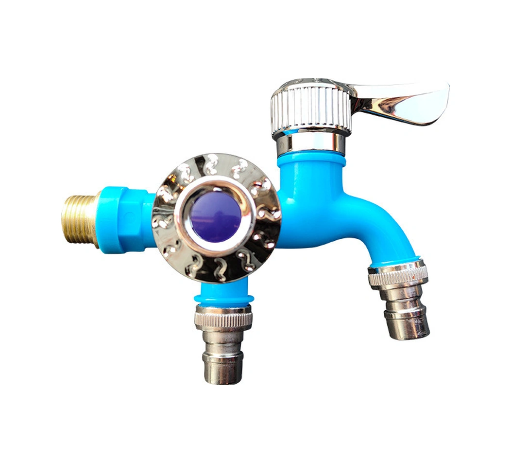 Fosenze Plastik Materyal Banyo Ve Mutfak Uyumlu Çift Çıkışlı Su Katı - 1 Giriş 2 Çıkışlı Çok Amaçlı Su Kaynağı Diğer