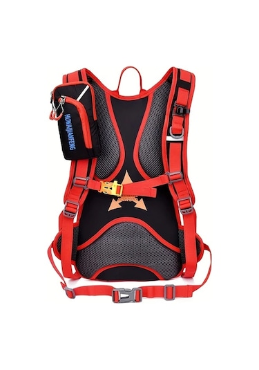 Oldfriend Kırmızı Çok Fonksiyonlu Açık Hava Spor Sırt Çantası Bisiklet Yürüyüş Dağcılık Seyahat Su Şişesi Cebi Nefes Alabilen Reflektif Kırmızı