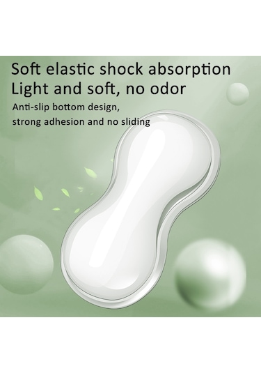 Soğuk Silikon Klavye Bilek Desteği Mouse Pad Bilek Yorgunluğunu Giderir, Spec: Küçük Şeffaf