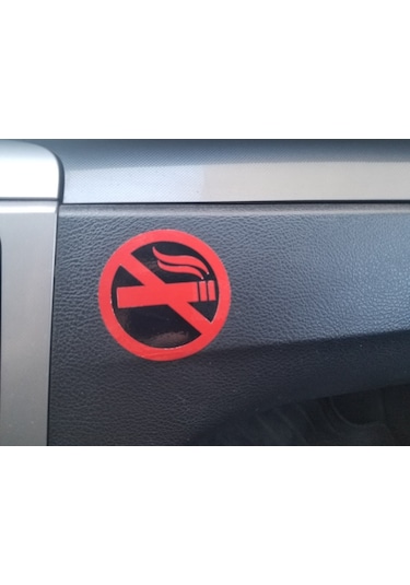 3 Adet Torpido Sigara Yasak Sticker Yapıştırma (110893266)