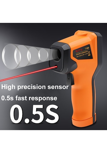 Fırın Mutfak Endüstrisi İçin Njty Dijital Ekran Yüksek Hassasiyetli Kızılötesi Termometre, Spec: T400