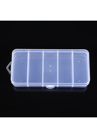 Boncuk Takı İçin Taşınabilir Şeffaf Plastik Saklama Kutusu Bölme Konteyner
