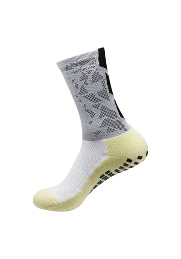 Lemestar Tüm Mevsimler İçin Spor Çorabı - Beyaz Tek Çift - Fitness Ve Vücut Geliştirme İçin Nilon Malzeme Beyaz