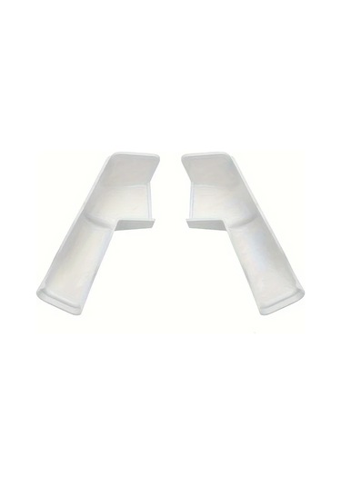 Chuangyinshop 2 Adet Pvc Karavan Çatı Oluk Su Tahliye Sistemi - Beyaz, Çeşitli Modellere Uygun