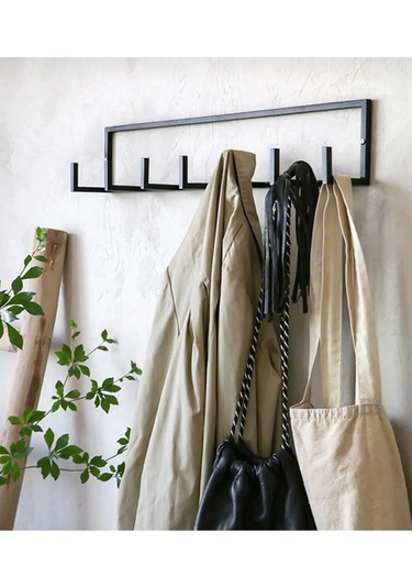 Fbt Duvar Askısı ,7 Kollu Metal Askılık,banyo,ev,mutfak Askılıgı Siyah