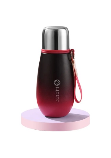 Mini 316 Paslanmaz Çelik Termos Bardak Taşınabilir Cep Pot Gökkuşağı