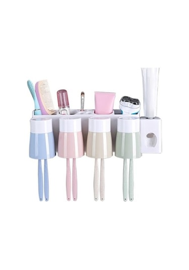 Willowhaven 37cm Diş Fırça Tutucu Organizatör, Elektrikli Diş Fırça Duvar Montaj, Tuvalet Banyo Aksesuarı Ea6ysj 2 Adet Beyaz Gri