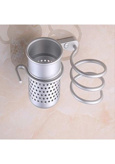 Ganzhoushop Saç Kurutma Makinesi Rafı Çok İşlevli Alüminyum Saç Kurutma Makinesi Rafı Banyo Depolama Rafı Çok Renkli