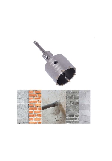 1set Sds Plus Beton Delme Testeresi Elektrikli İçi Boş Matkap Ucu