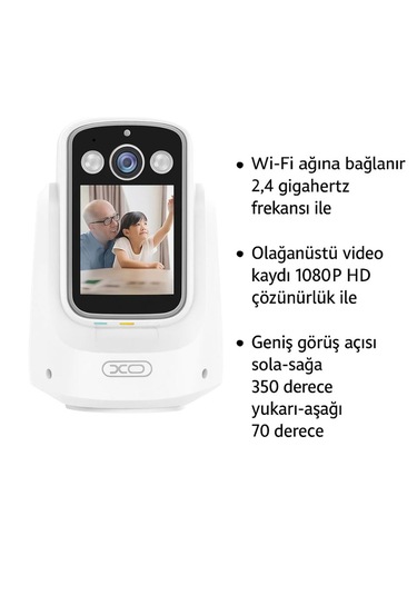 Hd Akıllı Kamera Wi-fi Destekli, Görüntülü Konuşma Destekli , Gece Görüşü, Insan Takibi Cr08