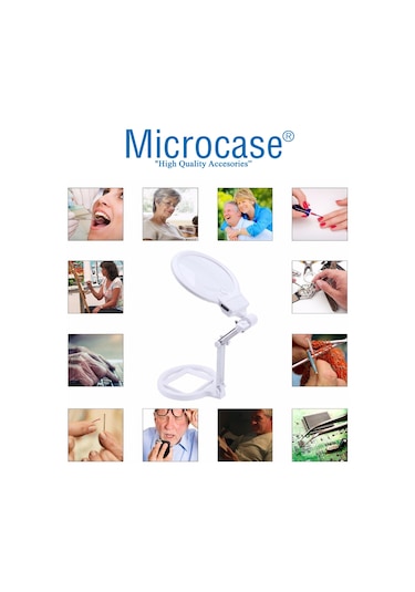 Masaüstü Ledli Aydınlatma 6X - 2X Büyütme Büyüteç 45 Cm - Al2490