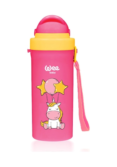 Wee Baby  Pipetli Bardak 300 ML - Pembe