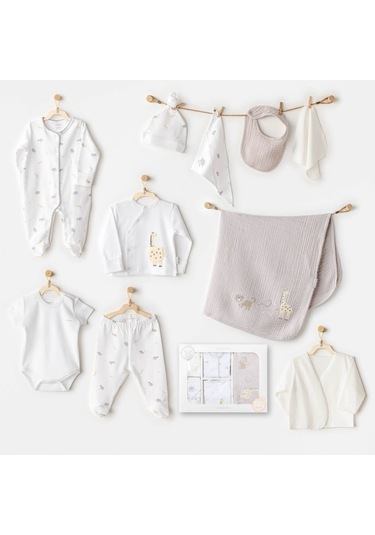 Andywawa Little King 10'lu Hastane Çıkış Seti Ac25801 Beyaz