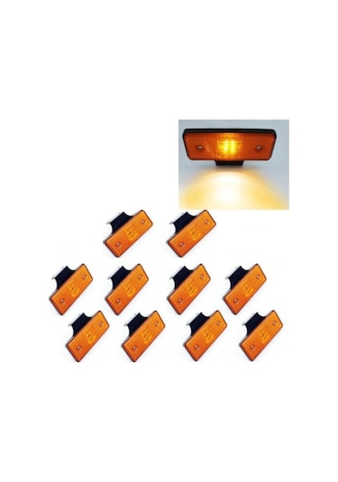 Gpr Side Marker Yan Led Lamba Dorse Kamyon Otobüs E Onaylı 12-24 V 10 Adet