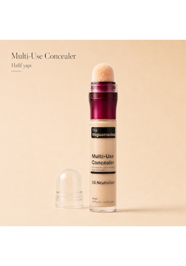 The Voguemaxima Luméa Sünger Uçlu Likit Kapatıcı 06 Neutralizer 8 Ml 06 Neutral