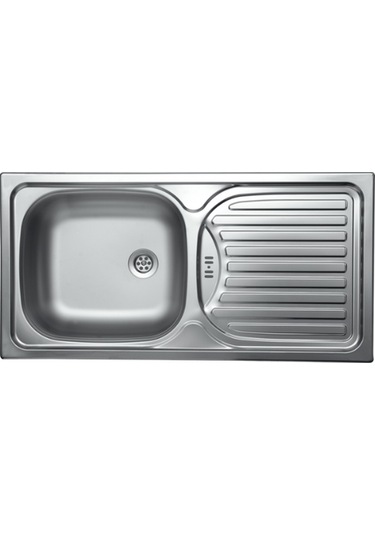 Krom Eviye TEK86 Ankastre Eviye Sağ Damlalık 43.5 x 86