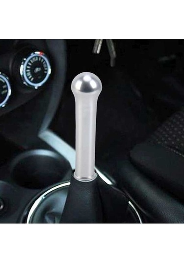 Wondernest Universal Araç Modifiye Vites Kolu Kapağı - Manuel/otomatik Vites Topuzu 15.4cm Gümüş Gümüş