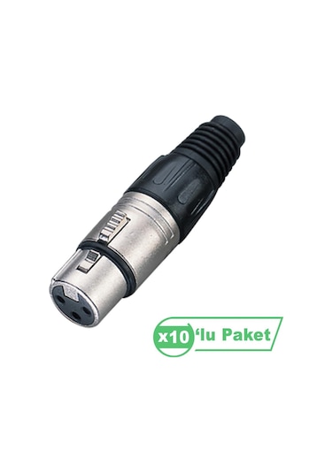 Losen La1005 Xlr 3-pin Dişi Connector 10'lu Paket