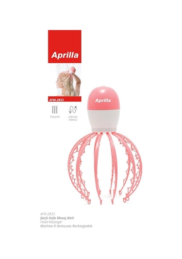 Aprilla Afm-2833 Şarjlı Titreşimli Kafa Masaj Aleti