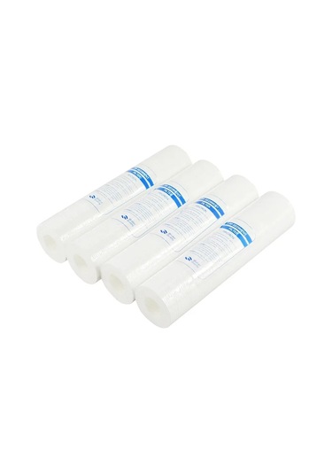 Atwfs Su Arıtma 10 Inç 4 Adet 1-mikron Tortu Su Filtresi Kartuşu Pp Pamuk Filtre Su Filtresi Sistemi