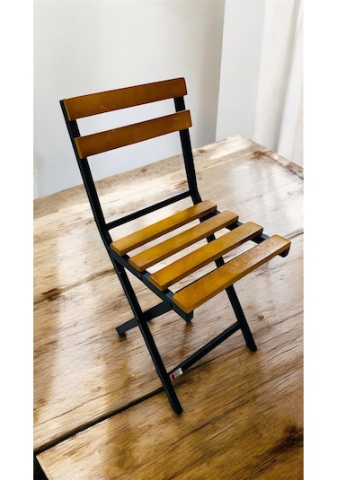 Balkon Bahçe Mutfak Bistro Set Katlanır Masa-sandalye 1 Adet Sarı