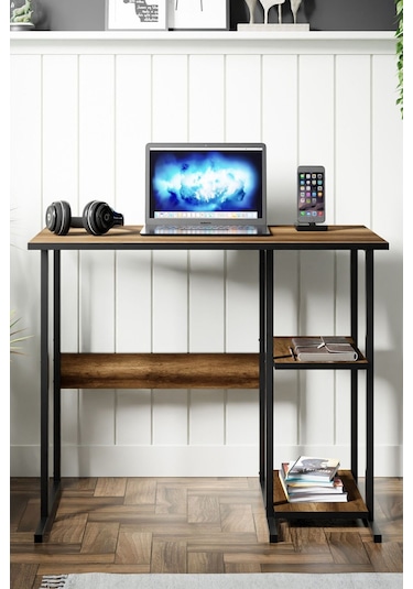 Msr2 Metal Ayaklı Bilgisayar Çalışma Masası - Ceviz Msr2 Ceviz