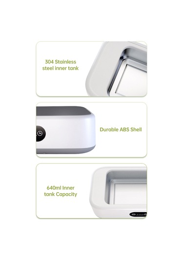 Padalink A8 Ultrasonik Gözlük Temizleyici 640ml 304 Paslanmaz Çelik 3 Seviye Zamanlama Laboratuvar/eğitim 220-240v Avrupa Standartı