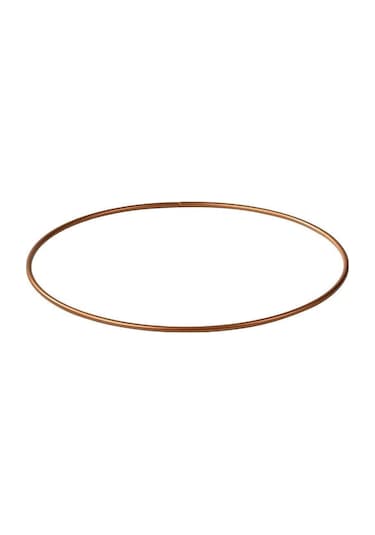 Edora Home Metal Yuvarlak Supla, Rose Amerikan Servis, Halka Runner - Paslanmaz Pembe