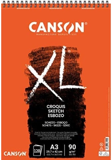Canson Xl Croquıs 90Gr A3 Eskiz Defteri