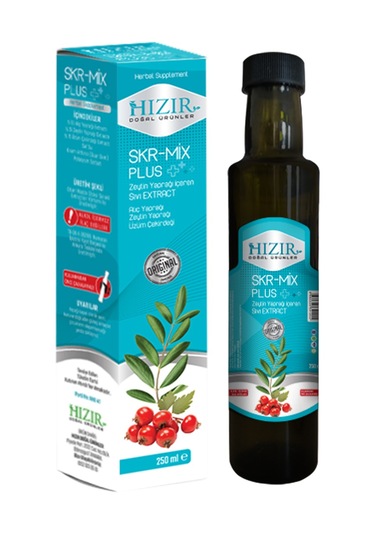 Hızır Doğal Ürünler Skr Mix Plus Zeytin Yaprağı Alıç Yaprağı Sıvı Ekstraktı 250 ML