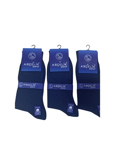 Asçelik 3 Lü Dikişsiz Yazlık Erkek Çorap Lacivert Çok Renkli